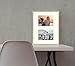 Golden State Art, 7x5 Aluminum Collage Frame, Displays 5x7 Pictures With 2 Openings Mat or One 11x14 Photo, Real Glass, Portrait/Landscape Wall Display, Gold, 1 Pack