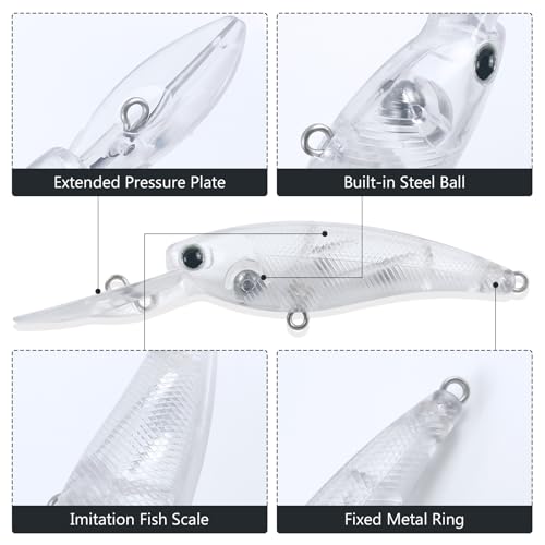 blank jointed fishing lures Chrome "Bandit Style" Blanks- unpainted Design your own lures with the 105mm Jointed Swimbait Blank YETYE 10pcs Unpainted Fishing Blank