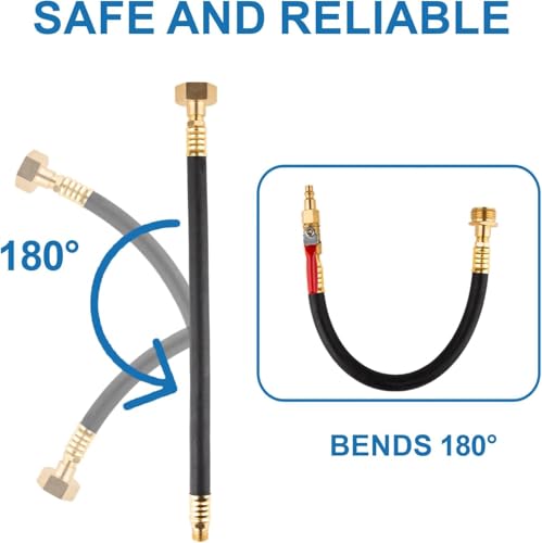 Image of Rv Winterizing Kit, Rv Antifreeze for Winterizing with Sprinkler Blowout Adapter and 3 /4 inch 1 /4 inch Adapter Hose Fitting Shut Off Valve Rv Accessories for Winterizing RV