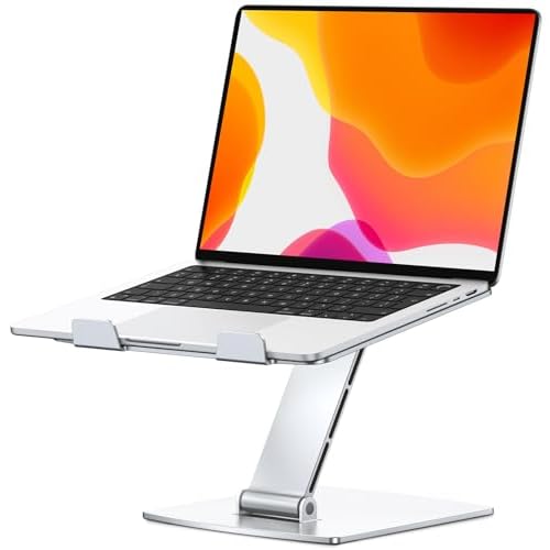 Support Ordinateur Portable, Support PC Portable Bureau Réglable en Aluminium, Refroidissement Rapide, Laptop Stand Pliable Ergonomique Lapdesks Livre Compatible avec MacBook Air Pro (10-16&Prime;)