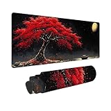 マウスパッド 大型 ゲーミングマウスパッド XXL 1600 x 800 mm 防水 滑り止め おしゃれ 耐久性 ズレない デスクマット キーボードパッド 快適操作性 ゴム底 洗える 耐洗い表面 仕事 ゲーム オフィス ホーム用 男性用オフィス部品 （ムーンツリー) Z-910