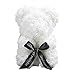 DemiawakingUK Orso Rose 25 CM Orso di Rose Artificiali Orsetto di Rose Orso Rose Finte in Schiuma Bambola Regalo per Compleanno San Valentin Anniversario (Bianco)