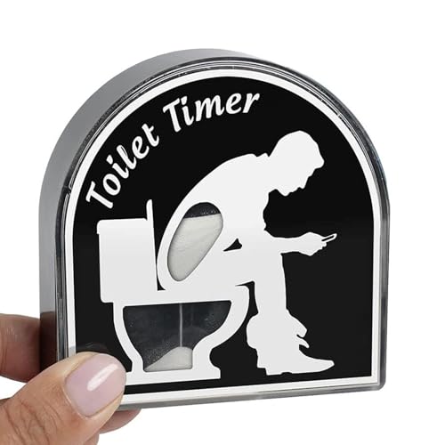 CXNXFD 5 Minuten Toilette Sanduhr Timer Kreative Stundenglas Lustige Geschenke für Männer für Papa Ehemann Vatertag Geburtstage