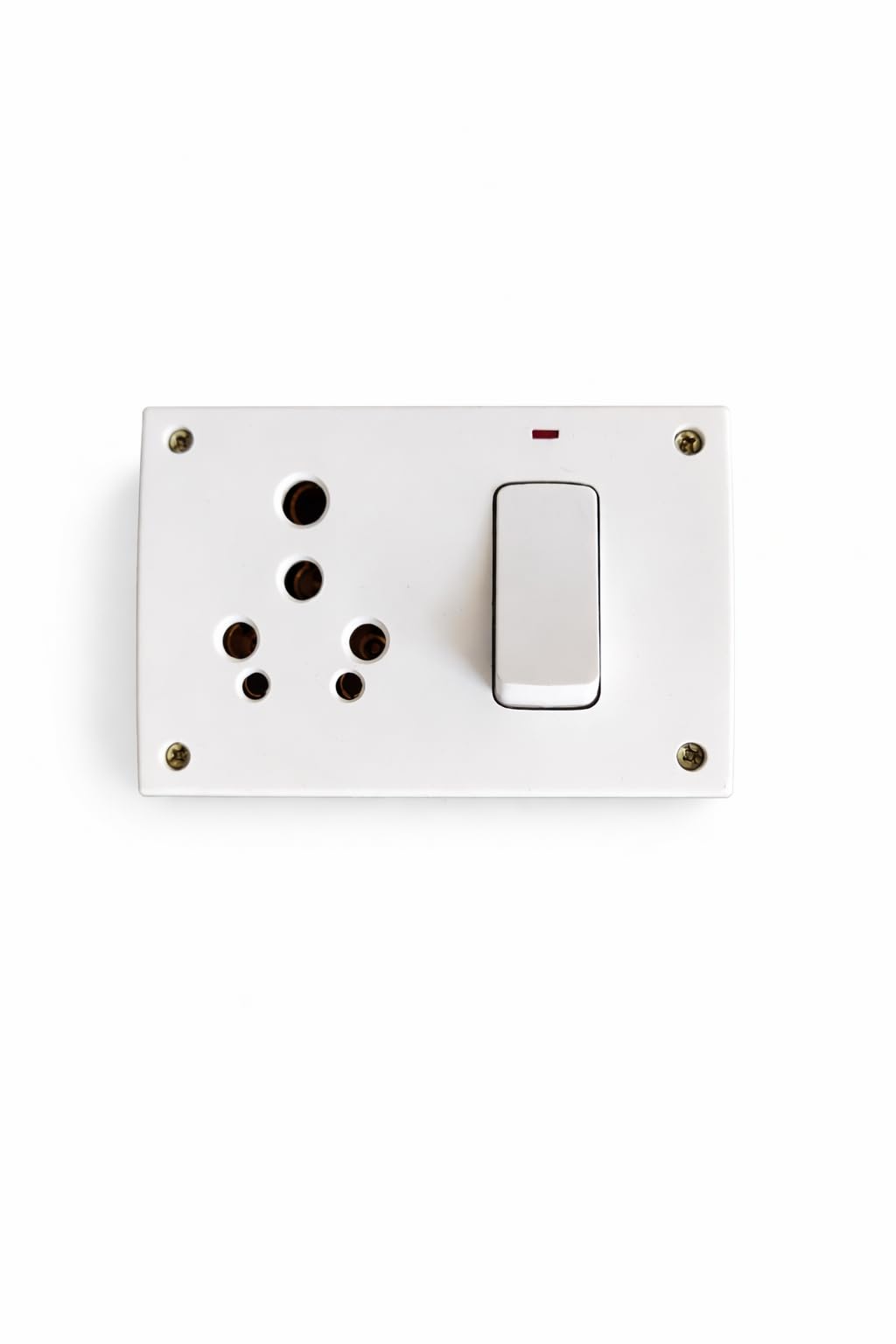 3-in-1 Junction Box with Toggle Switch and Indicator, 6/16A, White, Polycarbonate, Type D Socket-picture-30