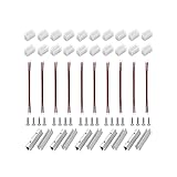 iNextStation Neon LED Streifen Verbindungsstücke, 20 Kappe Endet, 20 Schrauben, 10 Klammern, 10 Drähte, Neon LED Strip Zubehör Geeignet für Kanalmontage oder Haus Handwerk Business-Schild DIY