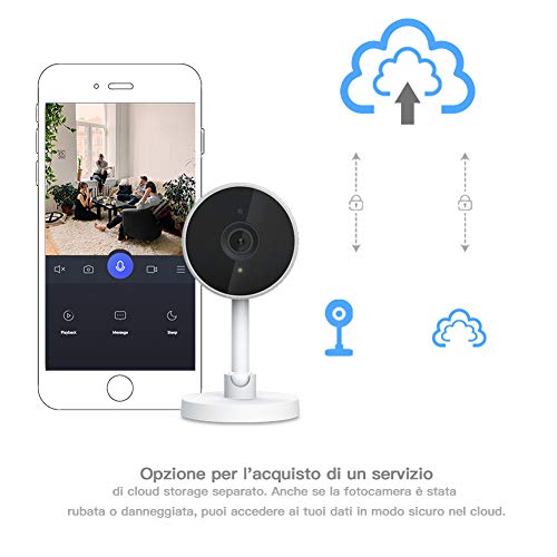 Woox 1 Cámara De Vigilancia Wifi 1080P, Blanco, Talla Única