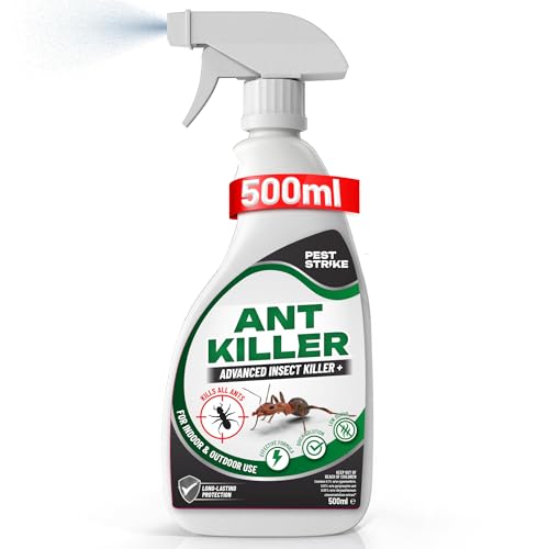 Ant Killer Spray 500ml - Indoor & Outdoor Use - Fast-Acting Residue-Free Pet & Child Friendly Pest Control