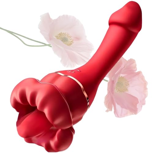 Vibrator Thrusting Dildo for Women G Spot Clitoral Stimulator Dildos Rabbit Vibrators Stimulator Dildo with 10 Powerful Vibrating Modes Anal Adult Sex Toy for Women and Couples