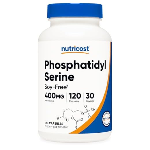 Nutricost Phosphatidylserine 400mg, 120 Capsules - Soy Free, 30 Servings, Vegetarian Friendly, Non-GMO, Gluten Free
