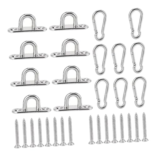 Unomor Stainless Steel Marine Application Hooks Pad Eye Plate for Boat and Wall Mount