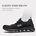 Men's Slip on Breathable Walking Shoes Ultra Lightweight Casual Sport Fashion Sneakers Running Shoes Black