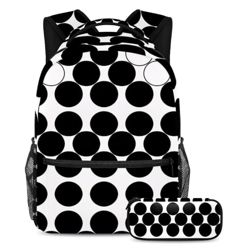Grand sac à dos scolaire et cartable ado mixte noir multicolore pour collège lycée et voyage
