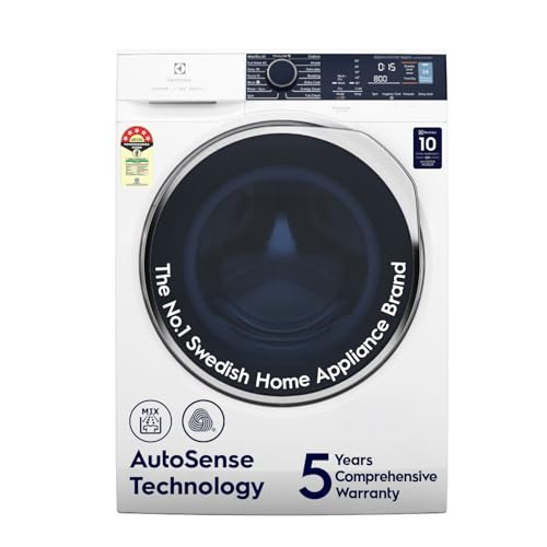 Electrolux 9kg / 6kg 5 Star Fully Automatic Front Load Washer Dryer with UltraMix, Full Load Vapour Wash for Sustainable Clothing, Hygienic Care, EcoInverter, White, UltimateCare 500, EWW9024P5WB