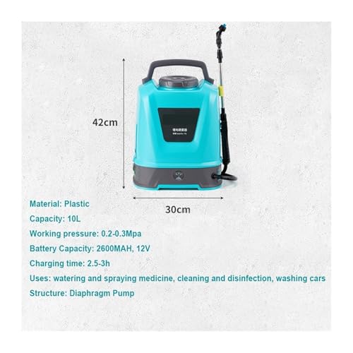 Pulverizador eléctrico de alta presión con batería para jardinería 3
