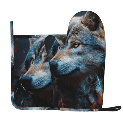 Oven Mitts and Pot Holders 2 pcs Heat Resistant Ovens