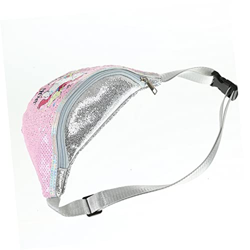 VALICLUD Bolsa De Lembrancinhas Estampa De Fanny Holográfica Elegante Para Crianças Bolsa Rosa Arco-