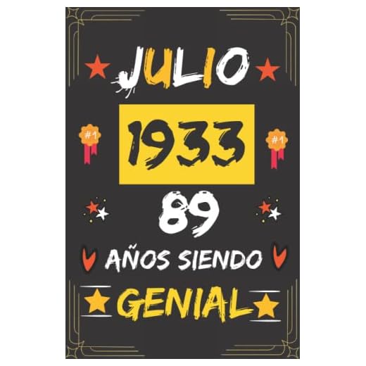 CUADERNO, JULIO 1933, 89 Años Siendo Genial: Regalo de 89 cumpleaños para mujeres y hombres, ideas de 89 cumpleaños... un cumpleaños... divertido, ... regalo de 89 cumpleaños para él/ella.