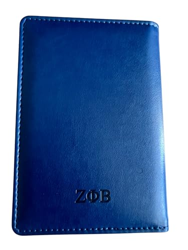 Blue Zeta 1920 Phi Beta Passport Cover Holder Faux Vegan Leather3
