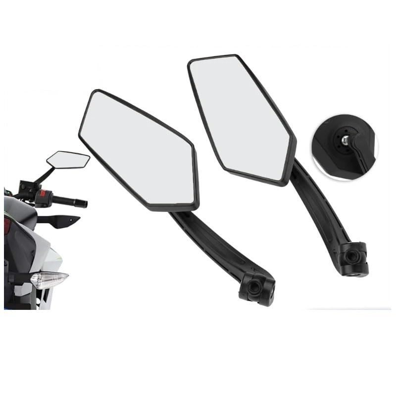 Espejo retrovisor para motocicleta universal set de 2 retrovisores giratorios para scooter 6