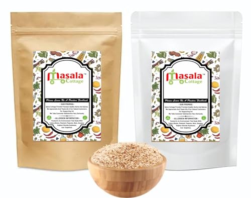 Natural Psyllium Husk Fibre Isabgol Ispaghula Premium Quality by Masala Cottage® 25g-1.9kg (25, Grams)