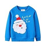 DDSOL Toddler Little Boy Girl Christmas Sweatshirt Kid Xmas Ugly Santa Clasu Shirt Funny Sweater Pul