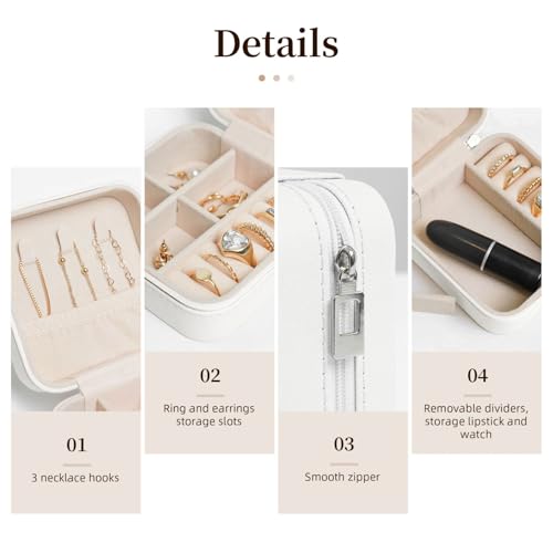 DRTGEDS Boîte à bijoux personnalisée avec imprimé guitare - Étuis de voyage - Coffret de luxe - Cadeau de Saint-Valentin - Souvenirs de mariage – vue 3