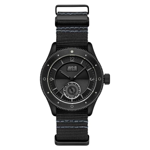 AVI-8 Flyboy Airmaster Sector Meca-Quarz | 40 mm, Tiefschwarz, Sport