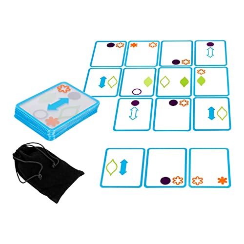 Material de Razonamiento Visual infantil con 60 tarjetas didácticas transparentes