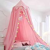 Hommi Lovvi Princess Bed Canopy for Kids, Tassels Girls Bed Canopy Dreamy Decor, Toddler Nursery...