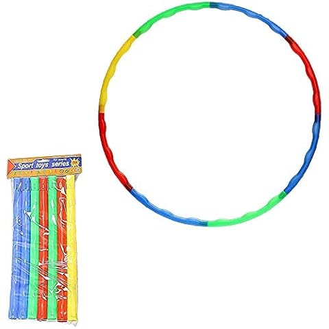 DPNY Kids Collapsible Adjustable Colourful Hula Hoop Indoor Outdoor Fitness Gymnastic Cover