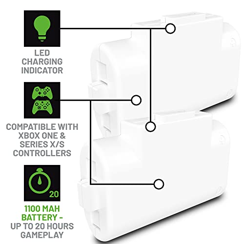 Image of 4Gamers SX-C8 X Twin Play & Charge Battery Pack, White