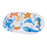 Badematte Rutschfest Mit Saugnäpfen Für Kinder Badewanne, 69X39cm PVC