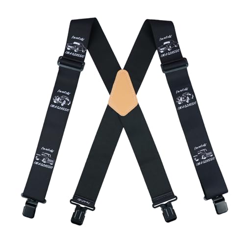Image of MELOTOUGH Men's Suspenders w /Clip Heavy Duty suspenders for men Big and Tall Work suspenders for Jeans