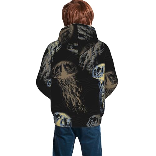 Jellyfish Kid Hoodies Boys Sweatshirts Girls Pullover with Pocket4