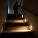 LED Stair Lights, 3-Piece Magnetic Night Lamp, Multi-Mode Wireless Stickons Light with Sturdy Material, Deck Lighting, Stair Accessory with Easy Install Design, Home Tool for Bedroom and Living Room