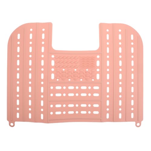 Cubierta para fregadero de silicona rosa: optimiza tu espacio pequeño y limpia tus brochas 2