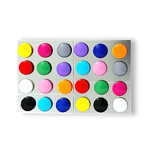 Imãs Para Geladeira e quadro magnético decorativo 24 Unidades - Bolinha Colorido