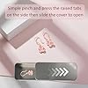 AUXBC 10Pcs Slide Top Tin Containers Metal Storage Boxes 3.15" x 1.34" x 0.47" Empty Rectangular Tins for Lip Balm Solid Perfume Pills Crafts DIY（Frosted silver） #5