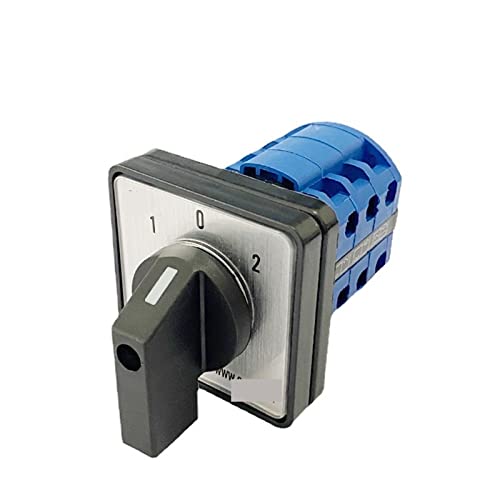 Sélecteur inverseur triphasé à came rotatif 20A 3 positions pour commande moteur