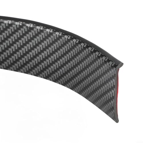 Embellecedor de arco de rueda de coche de 1,5 m para protector, tira de cejas de fibra de carbono compatible con la mayoría de coches, camiones, SUV, barro flexible de PVC G