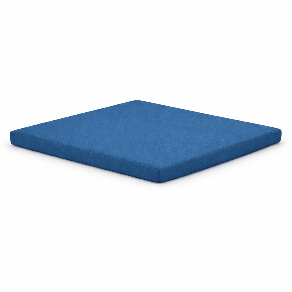 AMANSTYLE LTD Rattan Garden Furniture Cushions – Outdoor Replacement Cushion Pads for Patio Sofa, Conservatory & Garden Seating, Water Resistant Covers (Royal Blue, Seat Cushion 56cm x 52cm x 5cm)