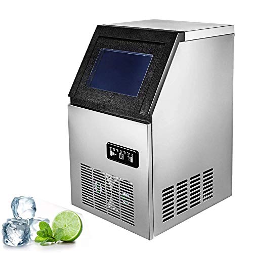 50KG Kommerzielle Eismaschine 110LB Maker Maschine 110LBS Ice Cube Maker Maschine Digital Control Refrigeration für Bar…