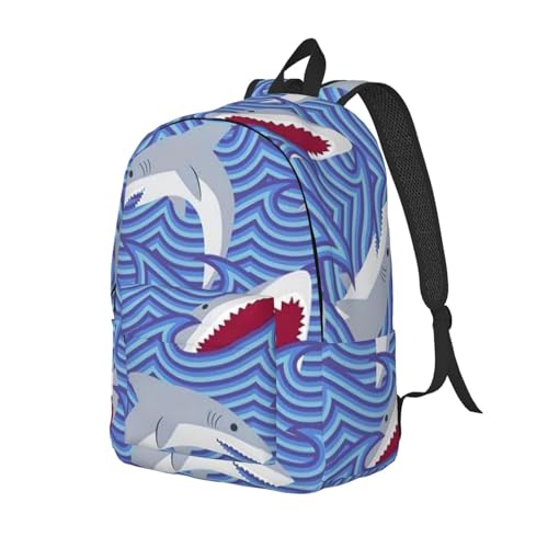 Foraging fish print Duffel Bag, Lightweight Duffel Bag, Casual Backpack, 17.7 x 6.3 x 12.2 inches2