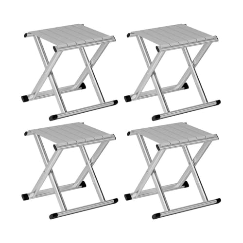 CORIYA 4 Pack Camping Folding Stool Portable Chair for Fishing Hiking Outdoor Gardening Lightweight Collapsible Travel Seat