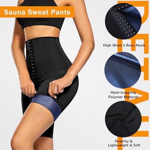 Sauna Sweat Short Pants Suits for Women High Waist Slimming Shorts Compression Thermo Workout Body Shaper Thighs4