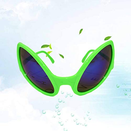 Óculos Alienígenas de Plástico Verde, Acessório de Fantasia Alienígena da Amosfun para Festa de Hall