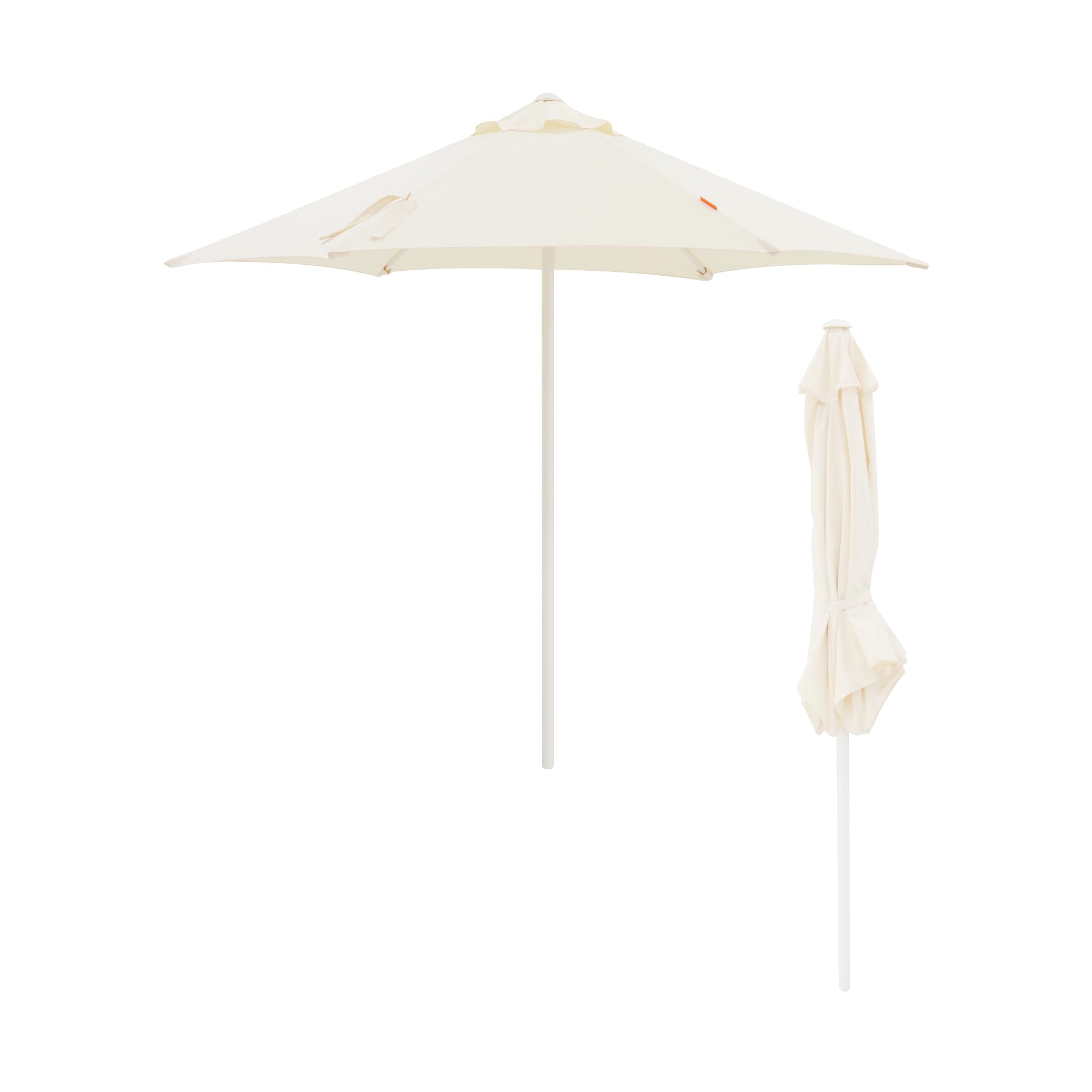 JJ. Parasol droit Ouverture avec manivelle Toile professionnelle renforcée résistante aux UV