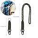 FYSL Paracord Schlüsselanhänger, 4 Stück Schlüsselband mit Karabiner, 2 Farben Geflochtene Lanyard, Umhängeband Lang Neck für Motorrad Auto Camping Wandern Männer Frau Kinder