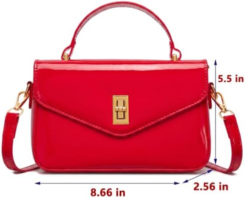 JHVYF Cute Mini Purses for Women Satchels Bags Ladies Fashion Crossbody Handbags Mini Trendy purse mini bags for women Red — view 3