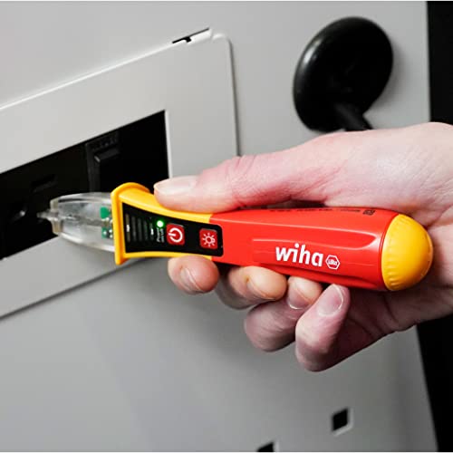 Wiha Testador de Tensão Sem Contato Categoria Iv 12-1000 V Ca com Luz de Flash - 25506, Vermelho